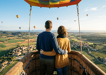 ESCAPADE AVEC UN VOL EN MONTGOLFIÈRE DANS L'EMPORDÀ